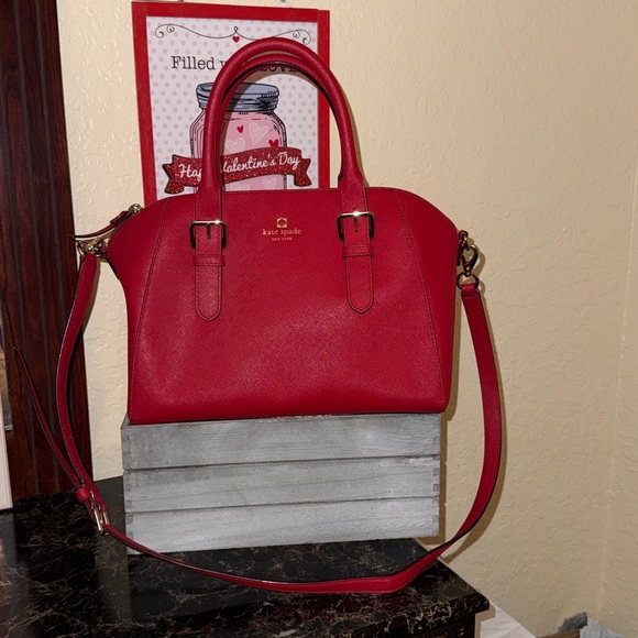 Kate Spade Cherry Red Satchel - Picture 1 of 14